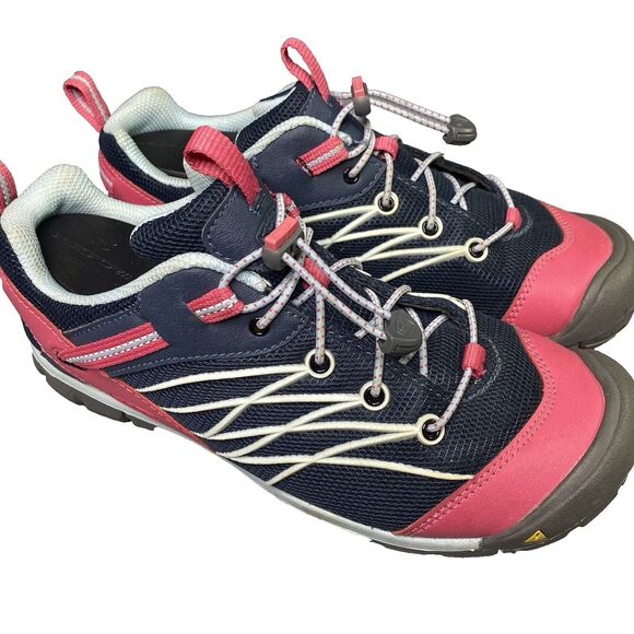 KEEN Sneakers Chandler CNX Bungee Outdoor All Terrain Hiking Womens 6 Blue - Picture 1 of 10